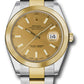 Rolex Stainless Steel and Yellow Gold Datejust 41 Date Watch - 41 MM - Oyster Bracelet - Smooth Bezel - Champagne Dial - 126303 chio