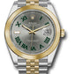 Rolex Stainless Steel and Yellow Gold Datejust 41 Date Watch - 41 MM - Jubilee Bracelet - Smooth Bezel- Wimbledon Dial - 126303 slgrj