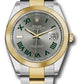 Rolex Stainless Steel and Yellow Gold Datejust 41 Date Watch - 41 MM - Oyster Bracelet - Smooth Bezel - Wimbledon Dial - 126303 slgro