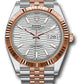 Rolex Stainless Steel and Pink Gold Datejust 41 Date Watch - 41 MM - Jubilee Bracelet - Fluted Bezel - Silver Fluted Dial - 126331 sflmij