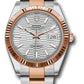 Rolex Stainless Steel and Pink Gold Datejust 41 Date Watch - 41 MM - Oyster Bracelet - Fluted Bezel - Silver Fluted Index Dial -  126331 sflmio