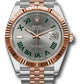 Rolex Stainless Steel and Pink Gold Datejust 41 Date Watch - 41 MM - Jubilee Bracelet - Fluted Bezel - Wimbledon Dial - 126331 slgrj