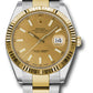 Rolex Stainless Steel and Yellow Gold Datejust 41 Date Watch - 41 MM - Oyster Bracelet - Fluted Bezel - Champagne Dial - 126333 chio