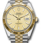 Rolex Stainless Steel and Yellow Gold Datejust 41 Date Watch - 41 MM - Jubilee Bracelet - Fluted Bezel - Golden Fluted Dial - 126333 gflmij
