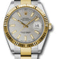 Rolex Stainless Steel and Yellow Gold Datejust 41 Date Watch - 41 MM - Oyster Bracelet - Fluted Bezel - Silver Dial - 126333 sio