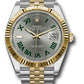 Rolex Stainless Steel and Yellow Gold Datejust 41 Date Watch - 41 MM - Jubilee Bracelet - Fluted Bezel - Wimbledon Dial - 126333 slgrj