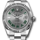 Rolex Stainless Steel and White Gold Datejust 41 Date Watch - 41 MM - Oyster Bracelet - Fluted Bezel - Wimbledon Dial - 126334 slgro
