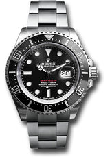 Rolex Stainless Steel Sea-Dweller Watch - 43 MM - Oyster Bracelet - Black Dial - 126600-0002