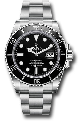 Rolex Oystersteel Submariner 41MM - Oyster Bracelet - Black Date Dial - 126610LN