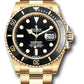 Rolex Yellow Gold Submariner Watch 41MM - Oyster Bracelet - Black Dial - 126618LN