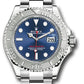 Rolex Steel and Platinum Yacht-Master  Watch - 40 MM - Oyster Bracelet - Blue Dial - 126622 blu