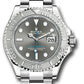 Rolex Steel and Platinum Yacht-Master  Watch - 40 MM - Oyster Bracelet - Dark Rhodium Dial  - 126622 dkrh