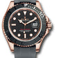 Rolex Everose Gold Yacht-Master  Watch - 40 MM - Oysterflex Strap - Black Dial - 126655 bk