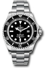 Rolex Stainless Steel Sea-Dweller Watch - 44 MM - Oyster Bracelet - Black Dial - 126660-0001