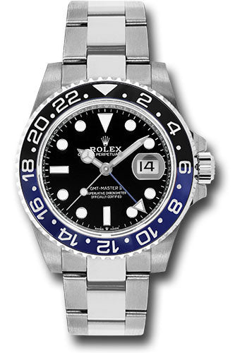 Rolex Batman Stainless Steel GMT-Master II Watch - 40 MM - Oyster Bracelet - Black Dial - 126710BLNR o