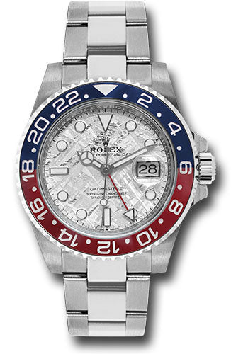 Rolex Pepsi White Gold GMT-Master II Watch - 40 MM - Oyster Bracelet - Meteorite Dial - 126719BLRO-0002