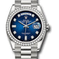 Rolex Presidential White Gold Day-Date 36MM - President Bracelet Watch - Pink Opal Diamond Hour Marker Dial - 128239 podhmp