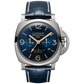 Panerai Luminor Equation of Time Titanium 47 MM - Blue Leather Strap - Blue Dial - PAM00670