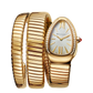 Bvlgari Serpenti Tubogas - 35 MM - Yellow Gold - Silver Opaline Dial - 101923 nyc watcher nyc watches
