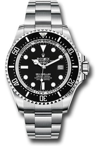 Rolex Stainless Steel Sea-Dweller Watch - 44 MM - Oyster Bracelet - Black Dial - 136660 bk