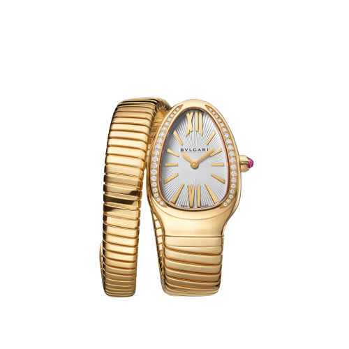 Bvlgari Serpenti Tubogas - 35 MM - Yellow Gold - White Dial - 101924  nyc watcher nyc watches