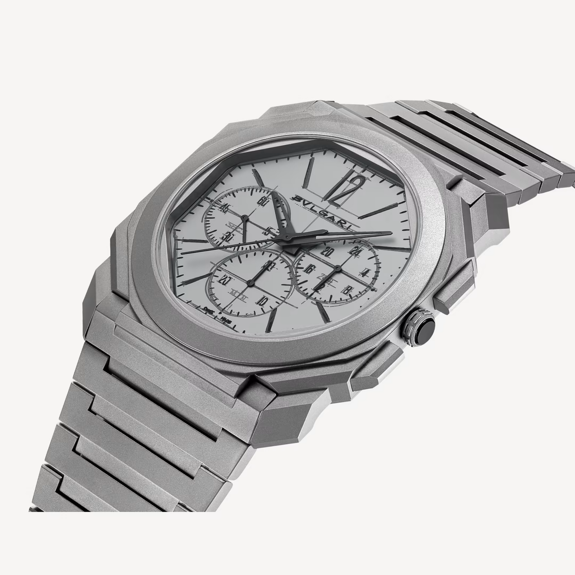 Bvlgari Octo Finissimo - Titanium 42 MM - Titanium Bracelet - Grey Dial - Titanium Bezel - 103673