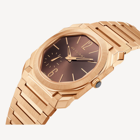 Bvlgari Octo Finissimo - Rose Gold 40 MM - Rose Gold Bracelet - Brown Dial - Rose Gold Bezel - 103637