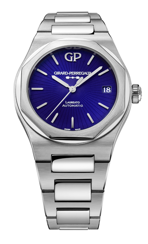 Girard-Perregaux Laureato Stainless Steel 42 MM - Stainless SteelBracelet - Blue Dial - 81010-11-432-11A