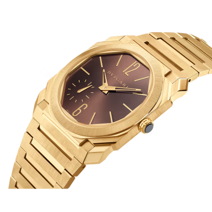 Bvlgari Octo Finissimo - Yellow Gold 40 MM - Yellow Gold Bracelet - Brown Dial - Yellow Gold Bezel - 103717