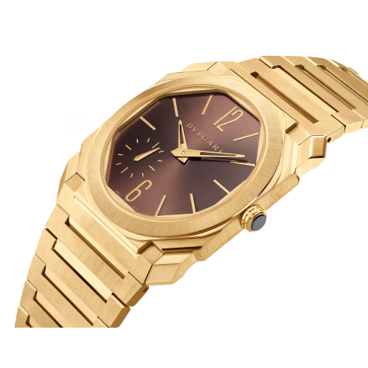 Bvlgari Octo Finissimo - Yellow Gold 40 MM - Yellow Gold Bracelet - Brown Dial - Yellow Gold Bezel - 103717