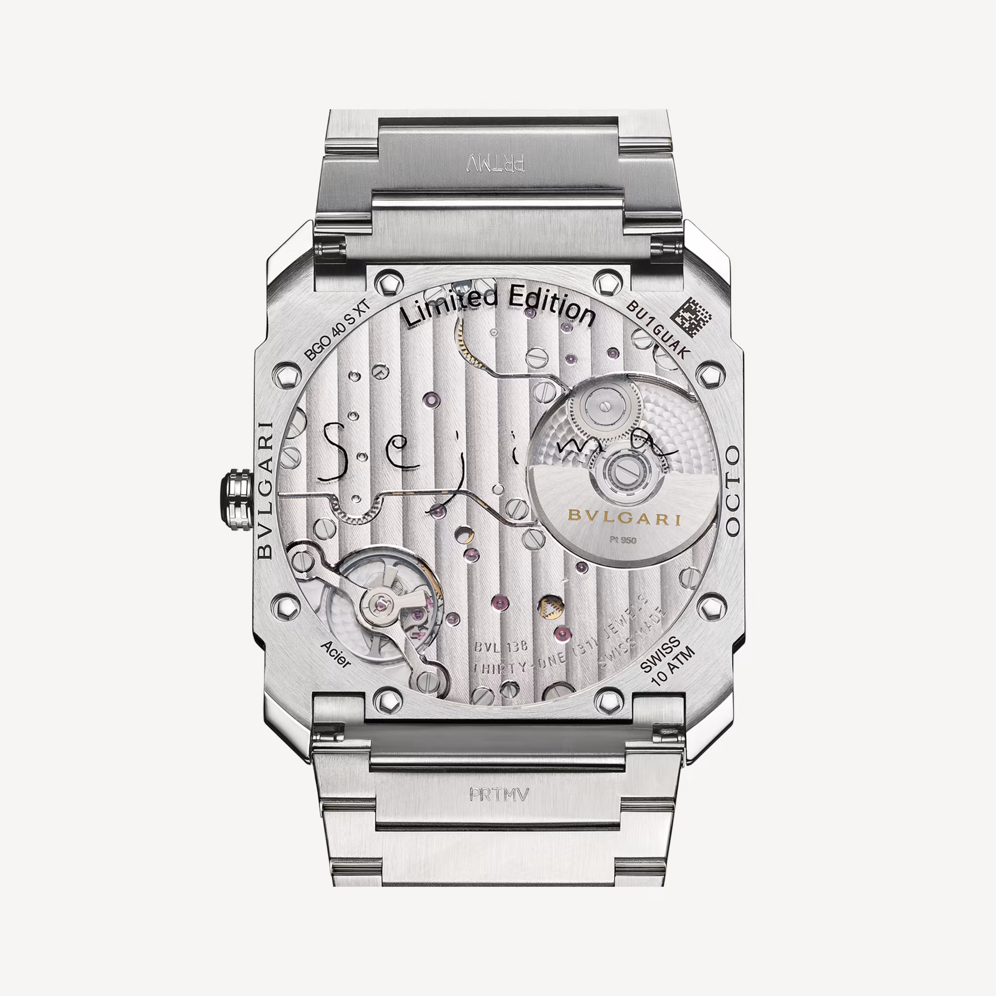 Bvlgari Octo Finissimo - Stainless Steel 40 MM - Stainless Steel Bracelet - Silver Dial - Stainless Steel Bezel - 103710