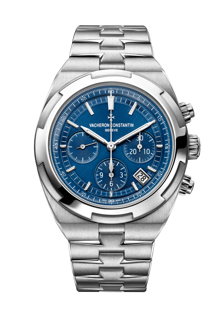 Vacheron Constantin Overseas Chronograph Stainless Steel 42.5 MM - Stainless Steel Bracelet - Blue Dial - 5500V/110A-B148