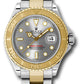 Rolex Steel and Yellow Yacht-Master Watch - 40 MM - Oyster Bracelet - Grey Dial - 16623 g