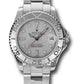 Rolex Stainless Steel Yacht-Master  Watch - 35 MM - Oyster Bracelet - Platinum Dial - 168622