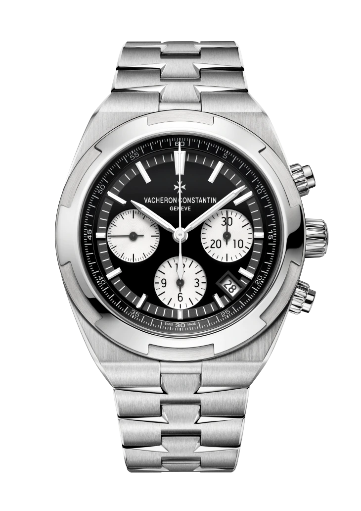 Vacheron Constantin Overseas Chronograph Stainless Steel 41 MM - Stainless Steel Bracelet - Black Dial - 5500V/110A-B481