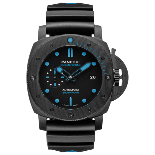 Panerai Submersible Carbotech™ Carbotech  47 MM - Black Rubber Strap - Black Dial - PAM02616