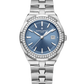 Vacheron Constantin Quartz Stainless Steel 33 MM - Stainless Steel Bracelet - Diamond Bezel - Blue Dial - 1205V/100A-B590