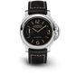 Panerai Luminor 8 Giorni Stainless Steel 44 MM - Black Leather Strap - Black Dial - PAM00915