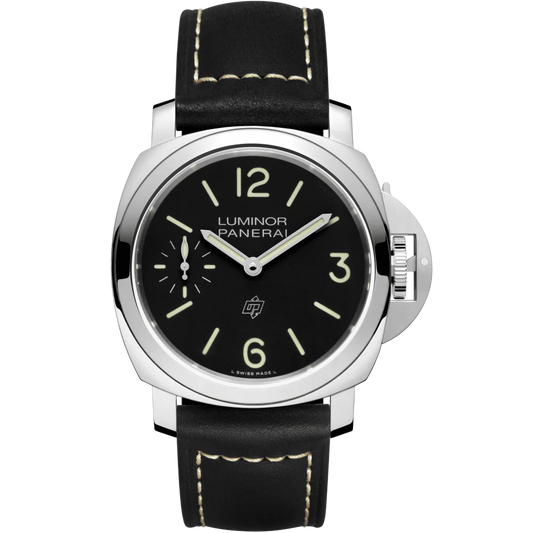 Panerai Luminor Stainless Steel 44 MM - Black Leather Strap - Black Dial - PAM01084