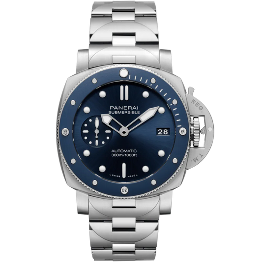 Panerai Submersible Blu Notte Stainless Steel  42 MM - Stainless Steel Bracelet - Blue Dial - PAM02068
