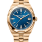 Vacheron Constantin Overseas Rose Gold 11.0 mm - Pink Gold Bracelet - Blue Dial - 4500V/110R-B705