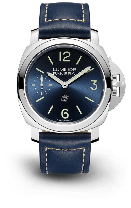 Panerai Luminor Stainless Steel 44 MM - Blue Leather Strap - Blue Dial - PAM01085