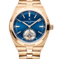 Vacheron Constantin Overseas Tourbillon Rose Gold 42.5 mm - Pink Gold Bracelet - Blue Dial - 6000V/110R-B733