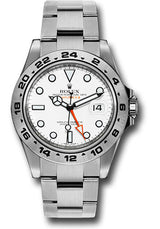Rolex Stainless Steel Explorer II Watch - 42 MM - Oyster Bracelet - White Dial - 216570-0001