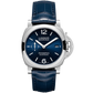 Panerai Luminor Quaranta Stainless Steel 40 MM - Blue Leather Strap - Blue Dial - PAM01370