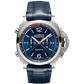 Panerai Luminor Regatta Blue Mare Titanium 47 MM - Blue Leather Strap - Blue Dial - PAM01216