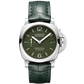 Panerai Luminor Quaranta Stainless Steel 40 MM - Military Green Leather Strap - Military Green Dial - PAM01304