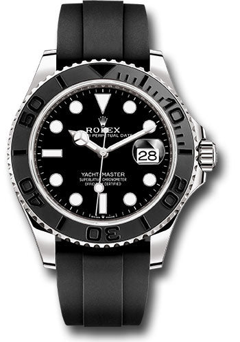 Rolex White Gold Yacht-Master Watch - 42 MM - Oyster Bracelet - Black Dial - 226659 bk