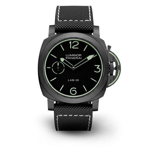 Panerai Luminor LAB-ID Carbotech Carbon Fibre 49 MM - Black Sportech Strap - Black Dial - PAM01700