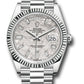 Rolex Presidential Platinum Day-Date 40MM - President Bracelet Watch - Meteorite Baguette Dial - 228236 mtbdp
